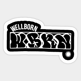 Wellborn WBRN White Sticker